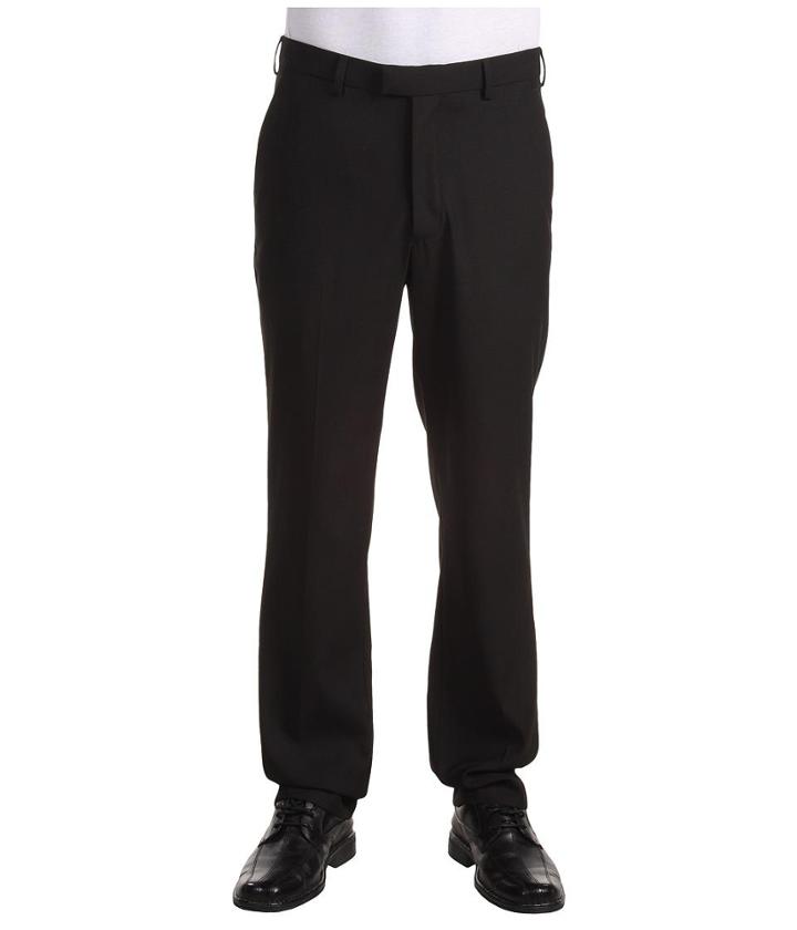 Perry Ellis Portfolio Modern Fit Flat Front Bengaline Pant