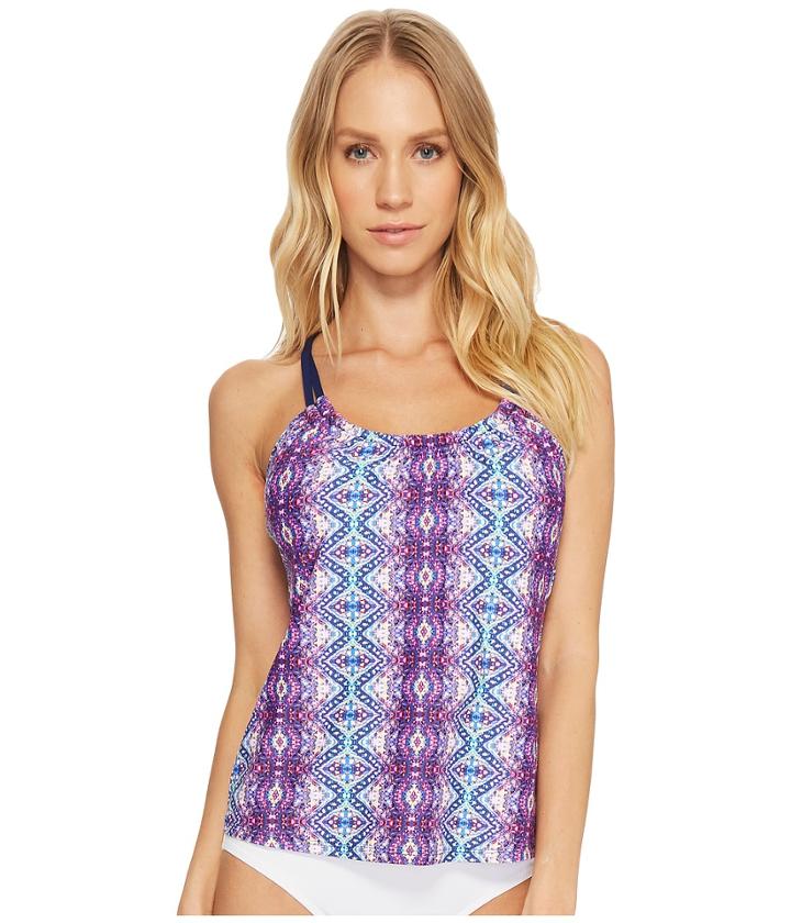 Next By Athena - Herati Third Eye 3 Shirr Tankini Top