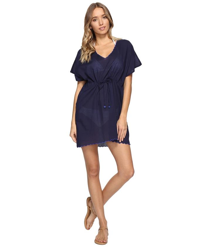Echo Design - Solid Scallop Tunic Cover-up