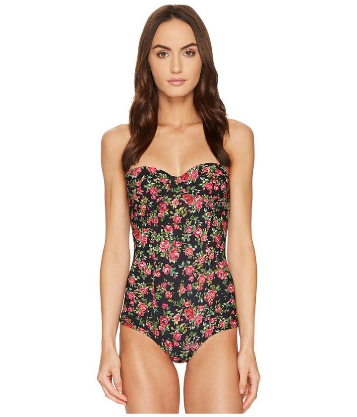 Dolce &amp; Gabbana - Floral Cami Strap Maillot Swim One-piece