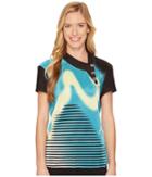 Jamie Sadock - Crunchy Neon Haze Print Short Sleeve Top