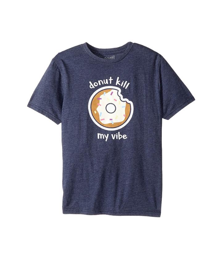 The Original Retro Brand Kids - Donut Kill My Vibe Short Sleeve Tri-blend T-shirt