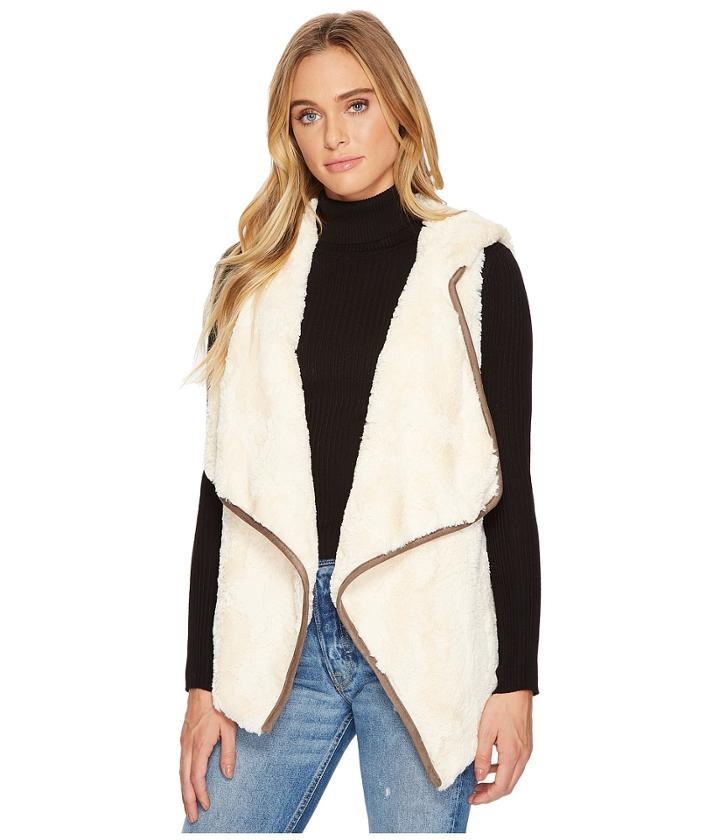 Jack By Bb Dakota - June Wubby Vest With Faux Suede Binding