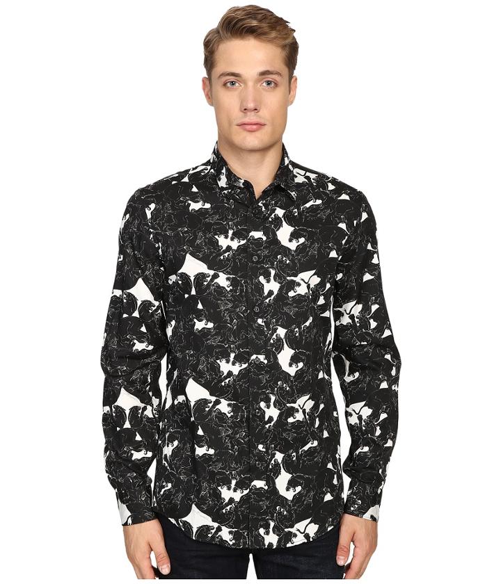 Just Cavalli - Slim Fit Rebel Youth Pring Woven Shirt