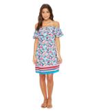 Tommy Bahama - Graphic Tropics Off-the-shoulder Dress Cover-up