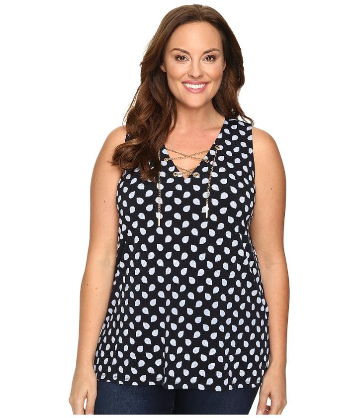 Michael Michael Kors - Plus Size Bergalia Lace-up Tunic
