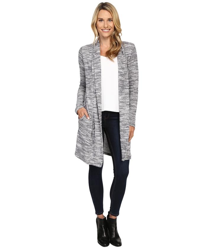 Dylan By True Grit - Soft Sweater Slub Long Cardigan