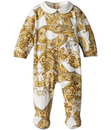 Versace Kids - All Over Print Footie Heritage