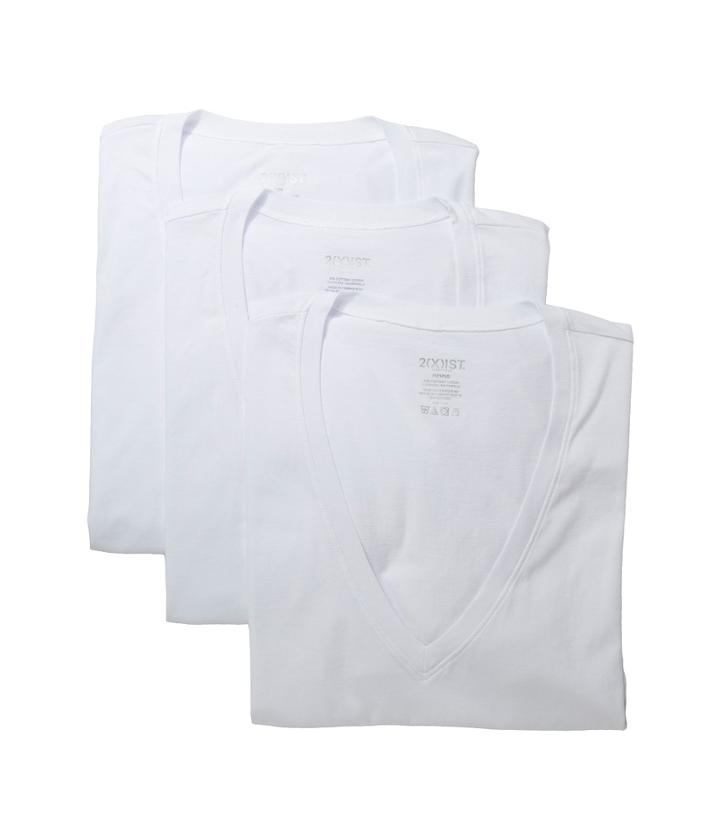 2(x)ist - Essential 3-pack Slim Fit Deep V-neck T-shirt