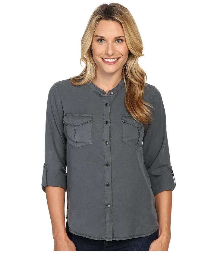 Bobeau - Pippa Two-pocket Tencel Blouse