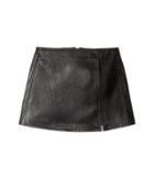 Blank Nyc Kids - Black Vegan Leather Mini Skirt In Break The Ice