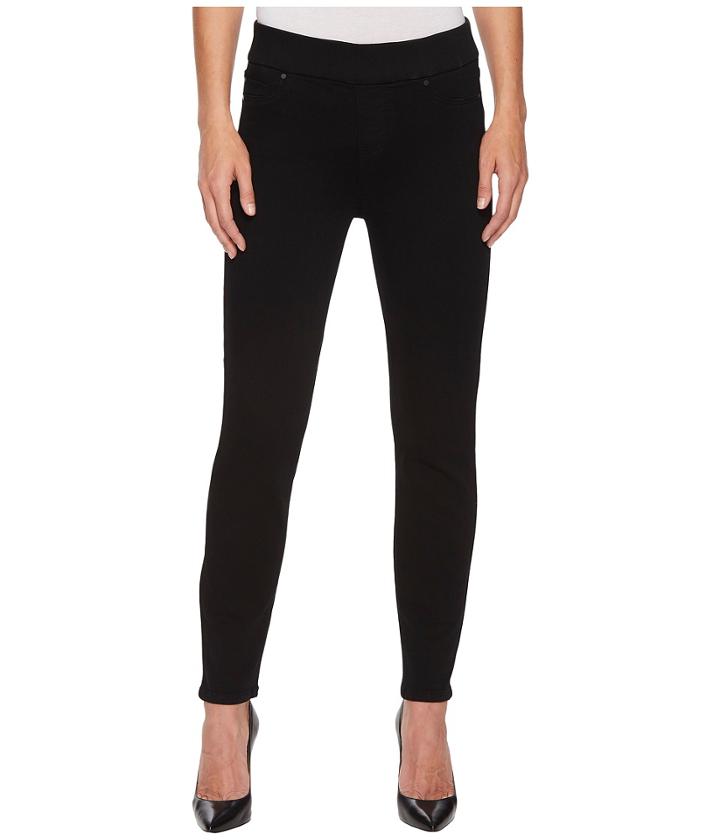 Liverpool - Sienna Ankle Pull-on Leggings In Premium Super Stretch Denim In Black Rinse