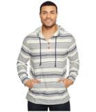 True Grit - Indigo Stripe Hoodie Poncho