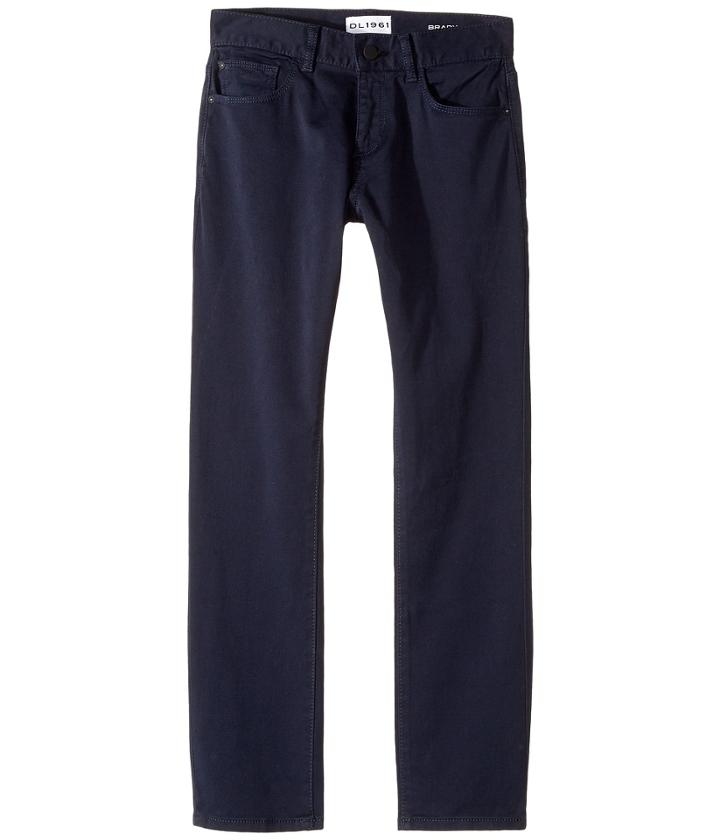 Dl1961 Kids - Twill Slim Leg Pants In Dark Sapphire