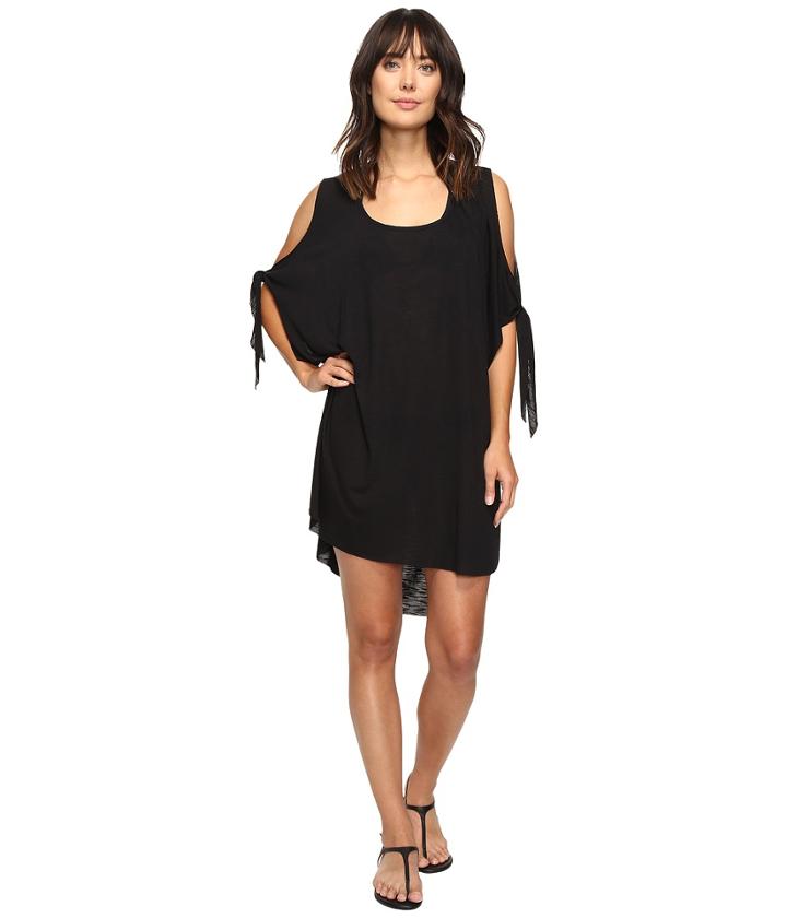 Becca By Rebecca Virtue - Breezy Basics Cold Shoulder Poncho Cover-up
