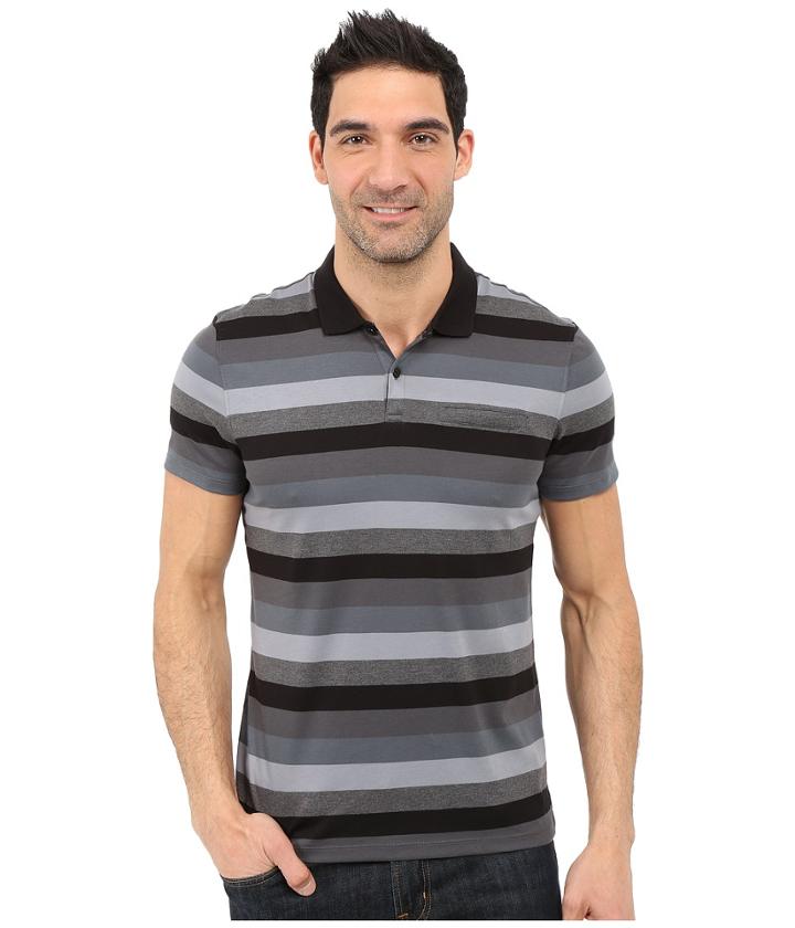 Calvin Klein - Classic Fit Cotton Wide Stripe Polo Shirt