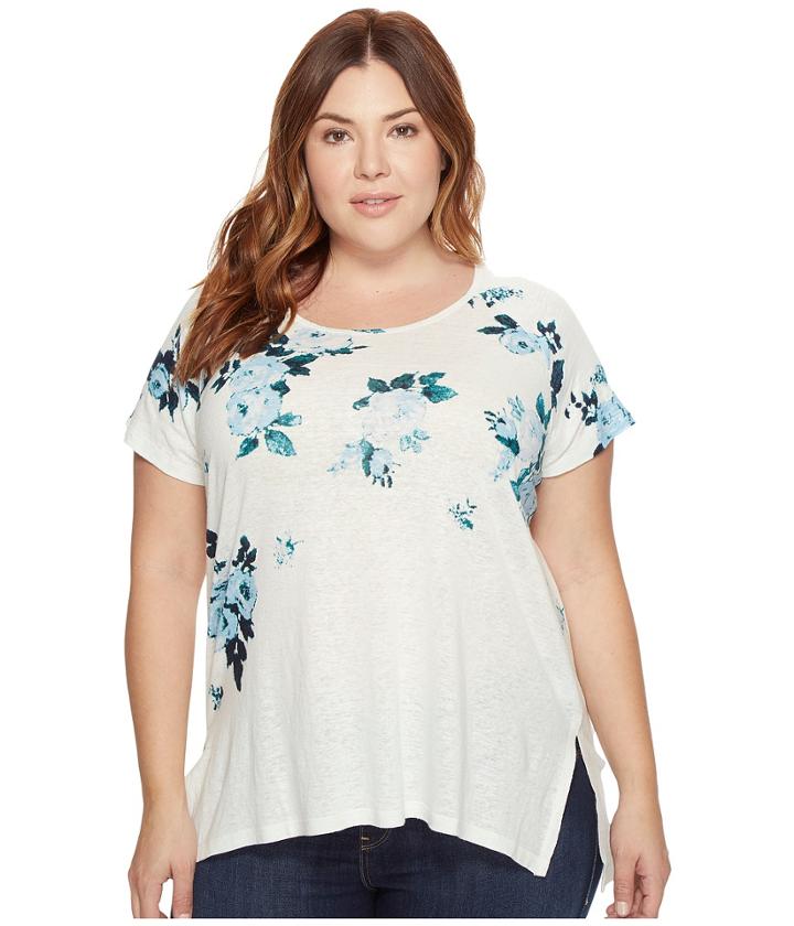 Lucky Brand - Plus Size All Flower Tee