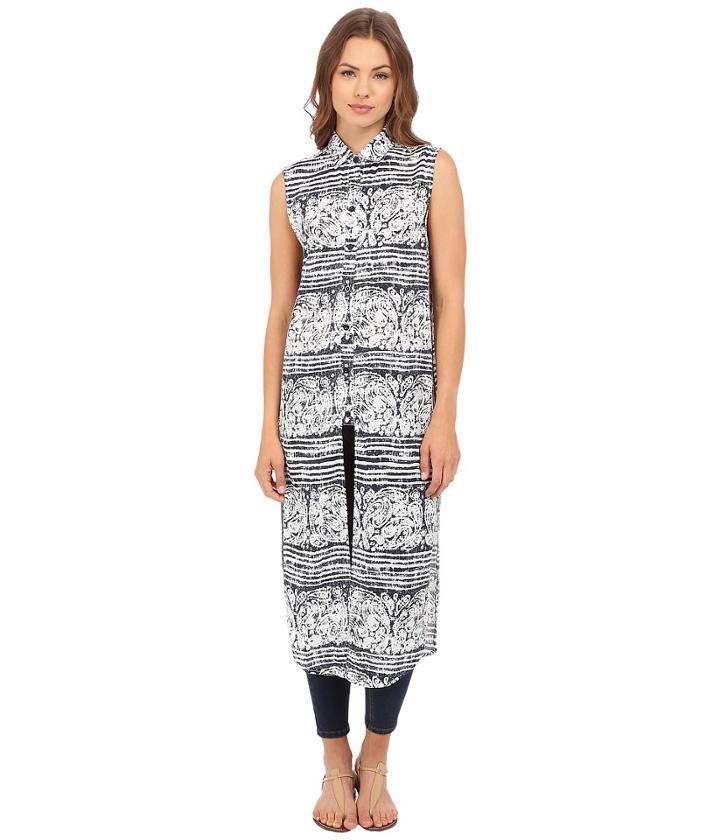 Brigitte Bailey - Paisley Printed Sleeveless Maxi Dress