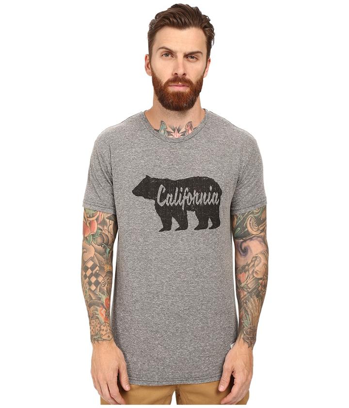 The Original Retro Brand - Short Sleeve Tri-blend California Bear Script Tee