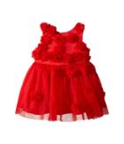 Nanette Lepore Kids - Matte Satin With 3d Flowers And Embellishment Dress