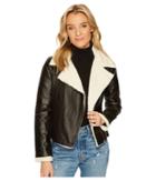 Jack By Bb Dakota - Lovella Washed Vegan Leather Sherpa Trimmed Jacket