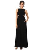 Jill Jill Stuart - Crepe Sleeveless Gown With Cut Outs