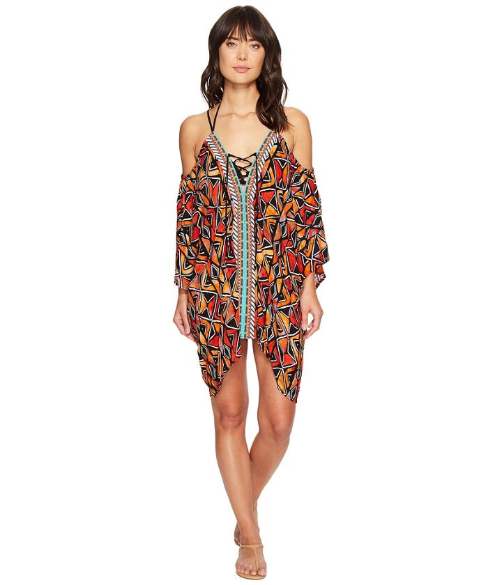 Nanette Lepore - Mozambique Off The Shoulder Caftan Cover-up