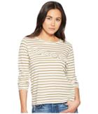 Lucky Brand - Stripe Asymmetrical Ruffle Top