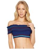 Red Carter - Ipanema Smocked Off Shoulder Bikini Top