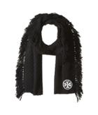 Tory Burch - Textured Jacquard Oblong Scarf With Fringe