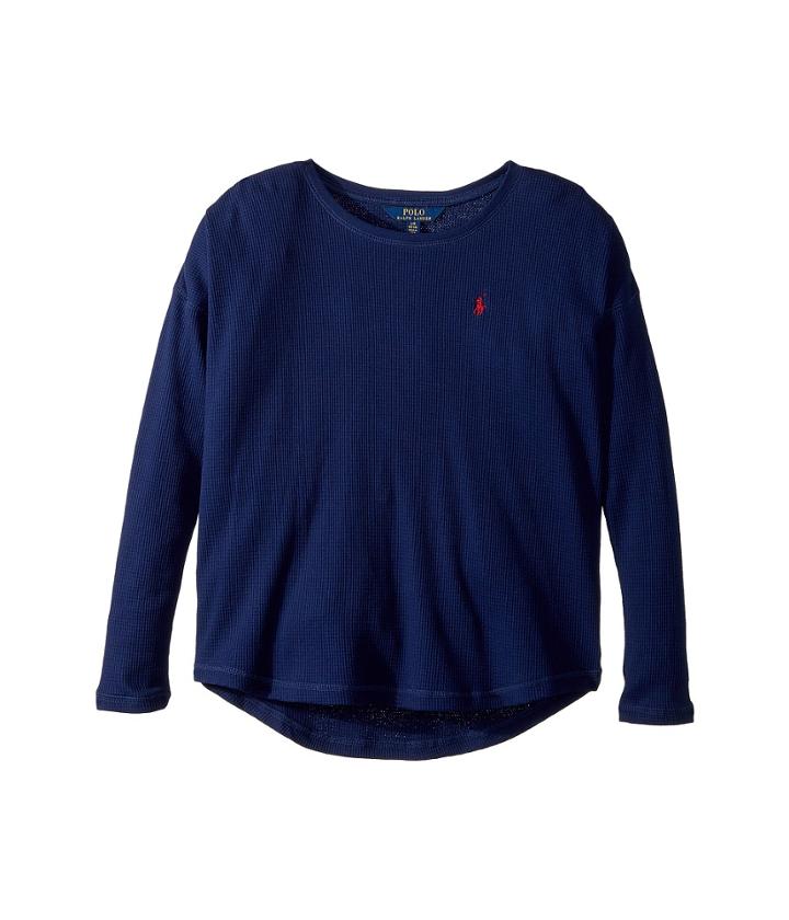 Polo Ralph Lauren Kids - Waffle-knit Cotton Jersey Top