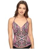 Lucky Brand - Tapestry Tankini Top