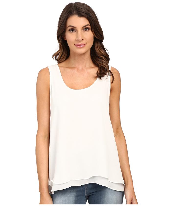 Heather - Silk Double Layer Tank Top