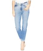 Hudson - Zoeey High-rise Straight Crop W/ Released Hem In Just For Kicks