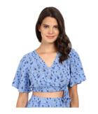Jack By Bb Dakota - Gwenifer Printed Rayon Challi Faux Wrap Top
