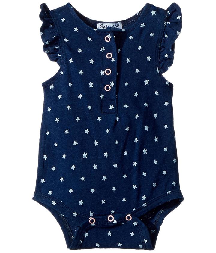 Splendid Littles - Always Indigo Bodysuit With Star Print