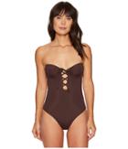 Mara Hoffman - Solid Lattice Underwire One-piece