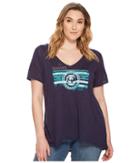 Roper - Plus Size 1563 Rayon Jersey V-neck Top