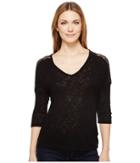 B Collection By Bobeau - Lottie Lace Trim Top