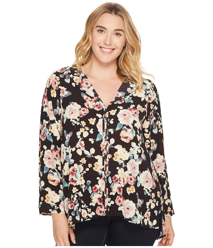 B Collection By Bobeau Curvy - Plus Size Cristy Pleat Back Top