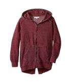 C&amp;c California Kids - Burnout Fleece Tunic Length Thermal Hood Lining