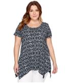 Extra Fresh By Fresh Produce - Plus Size Island Batik Vintage Drape Tee