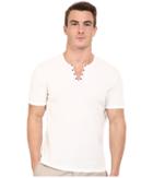 John Varvatos Star U.s.a. - Short Sleeve Eylelet Crew Shirt