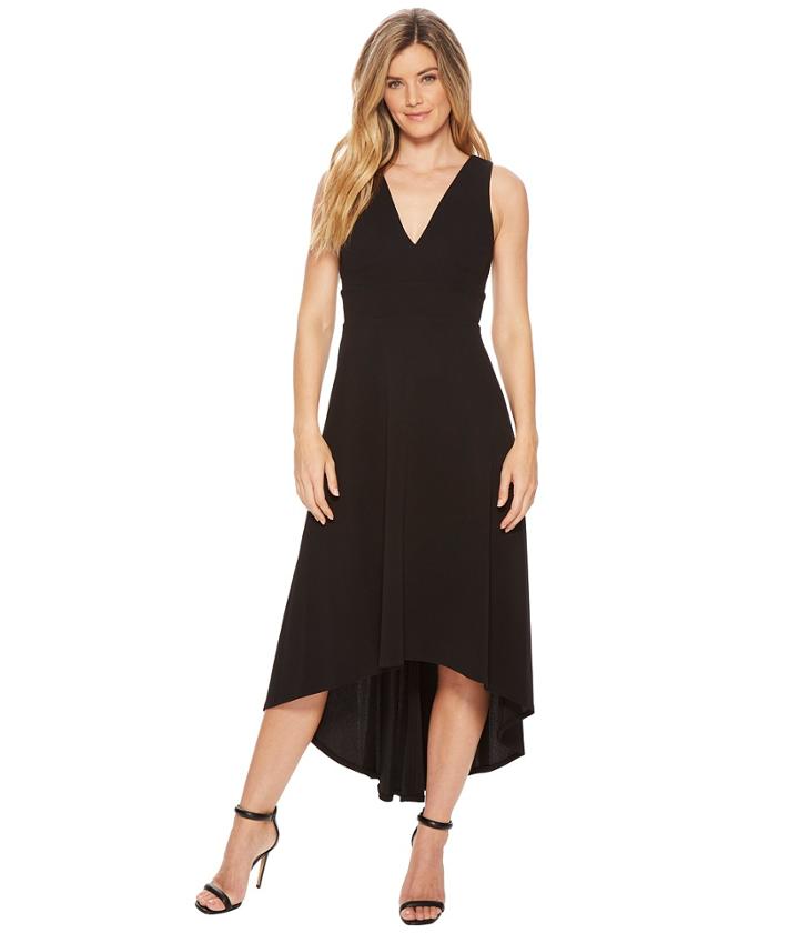 Calvin Klein - Deep V High-low Gown Cd8b18jr