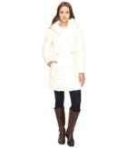 Cole Haan - Bib Front Down Coat With Oversized Shawl Collar