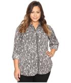 Michael Michael Kors - Plus Size All Over Umbria Dog Tag Top