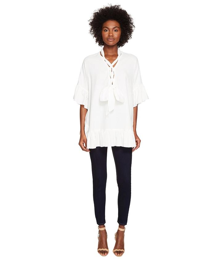 See By Chloe - Cotton Tie Ruffle Tunic