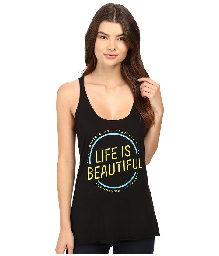 Life Is Beautiful - Circle Logo - Racerback Tank