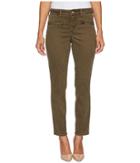 Nydj Petite - Petite Skinny Chino Pants W/ Zipper In Dry Sage