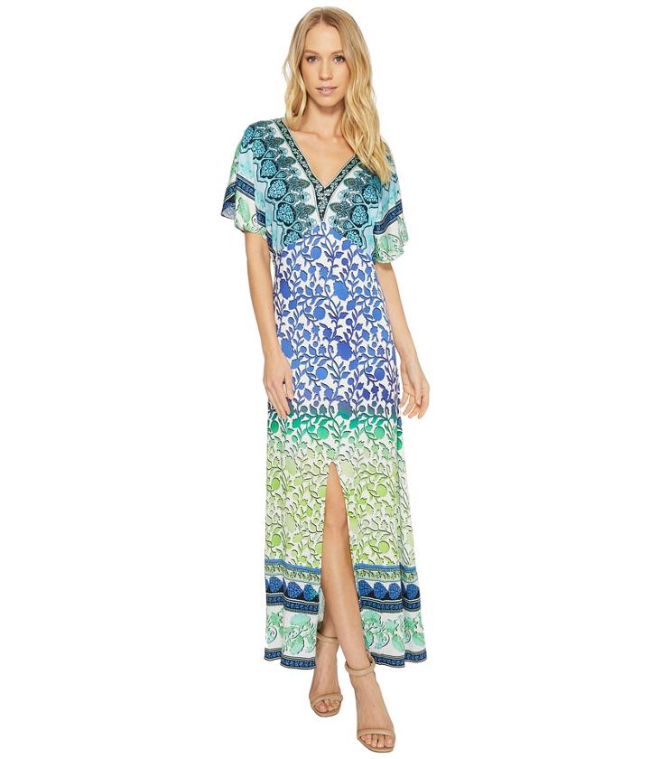 Hale Bob - Meeting Of The Minds Stretch Satin Woven Maxi Dress